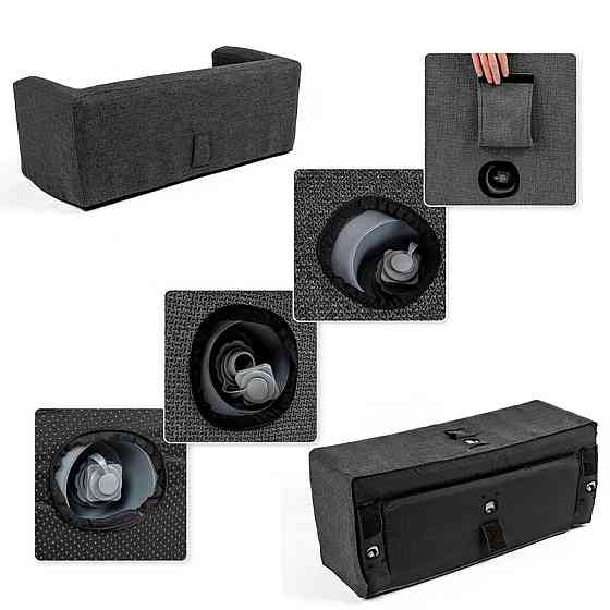 Надувной комплект: диван и кресло, серый Киев