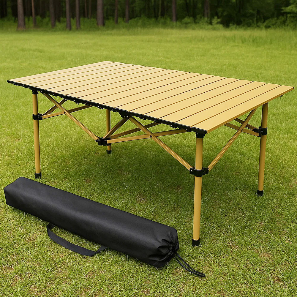 Стіл складаний прямокутний з накидкою 95х52х50см,Оливковий SBR Київ - фото 1