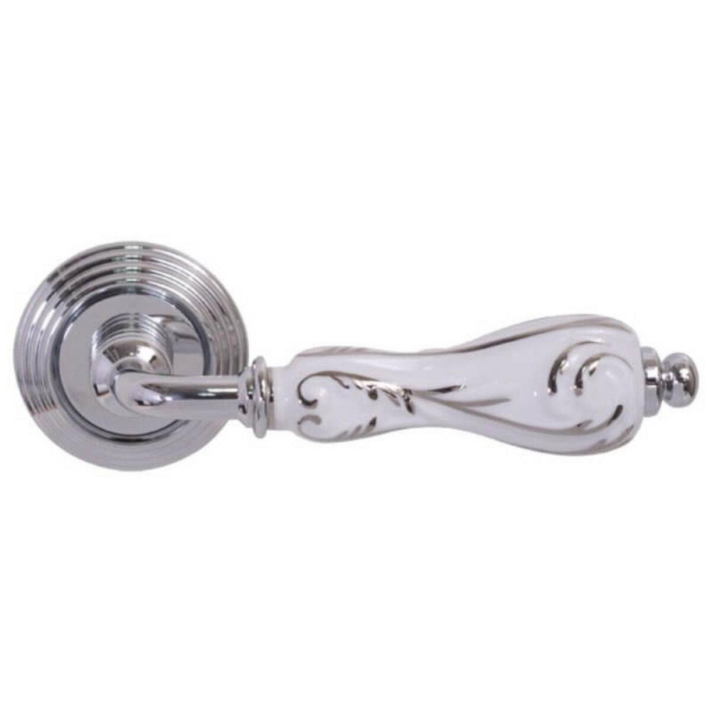 Ручка Fimet 147P-269 F04 Flora хром/фарфор R ф/з Київ - фото 1