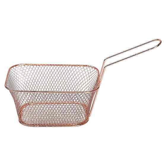 Кошик сервірувальний для картоплі фрі та снеків 14×10×6 см Рожевий HP-19-9-R Коломия