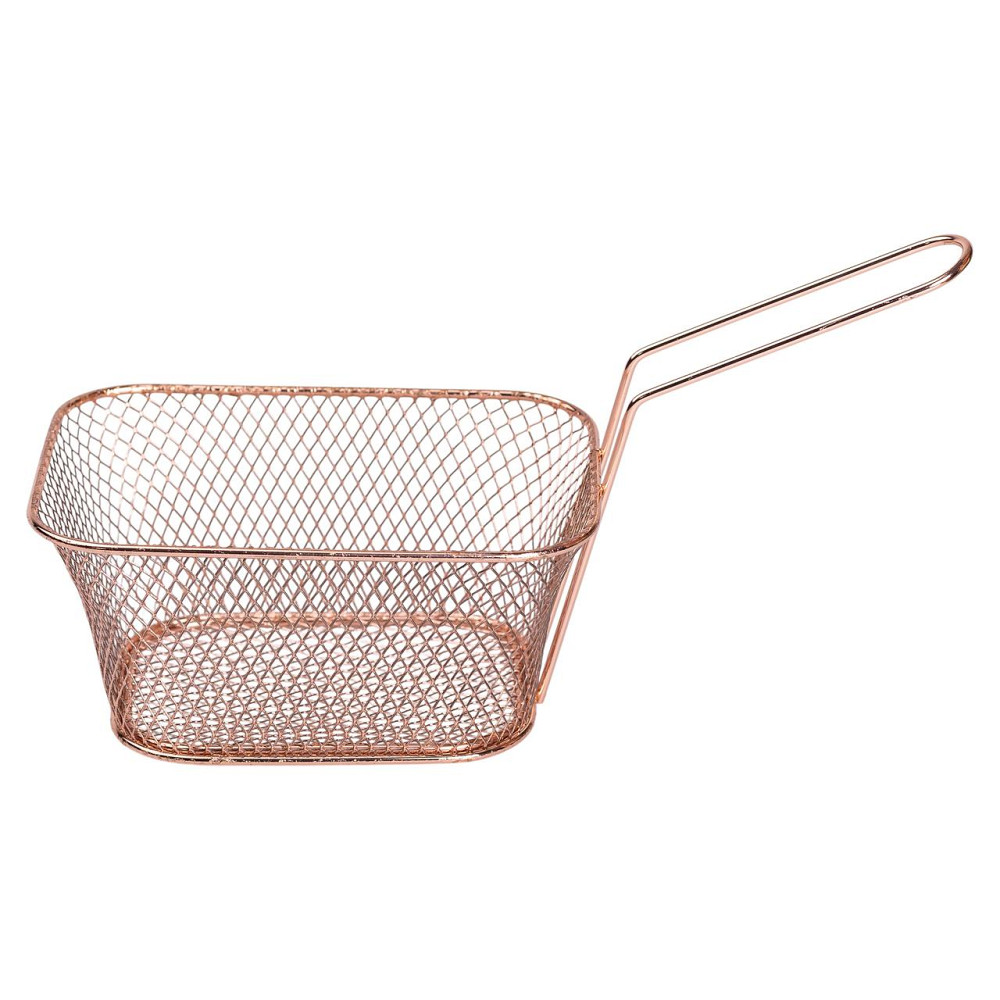 Кошик сервірувальний для картоплі фрі та снеків 14×10×6 см Рожевий HP-19-9-R Коломия - фото 3