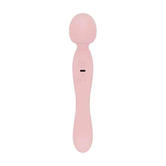 Вібромасажер Good Vibes Only - SIMI Double-Sided Wand Vibrator Soft Silicone - Pink Sex Aura Київ