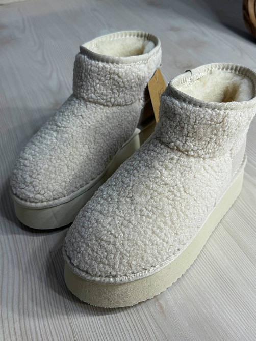 Уггі жіночі Itts 1707-3 з хутром тедді на платформі молочні, 41, 25,5 см Київ - фото 12