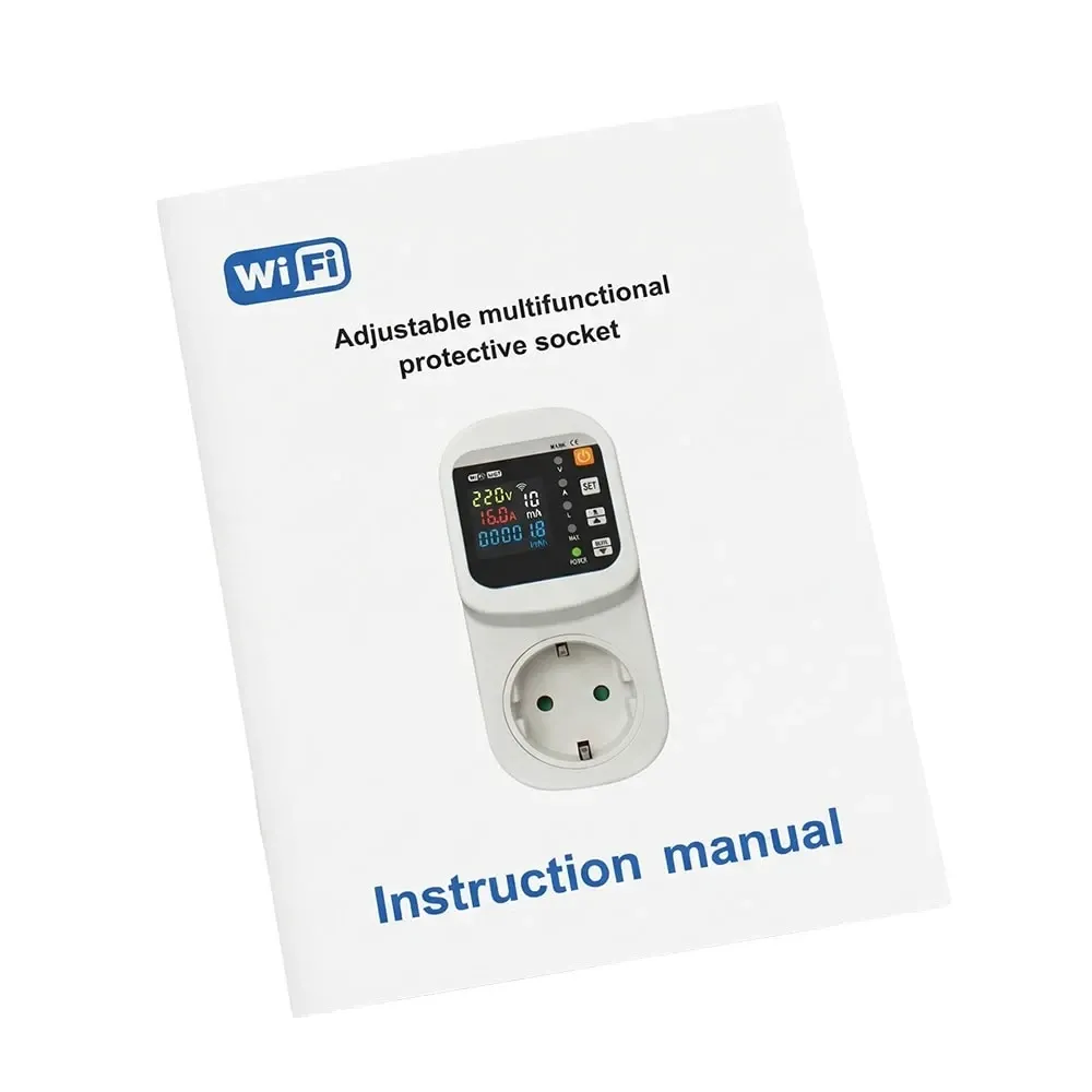 Розумна розетка з реле контролю напруги та струму з Wi-Fi (Tuya) TOMZN TOSVA-16LW EU 16A, моніторинг енергоспоживання, захист від Київ - фото 8