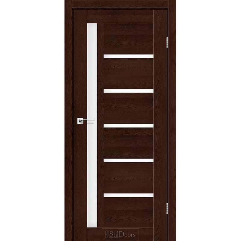 Міжкімнатні двері StilDors (СтілДорс) NICE Клен Французький скло сатин 600х2000 мм Київ - фото 2