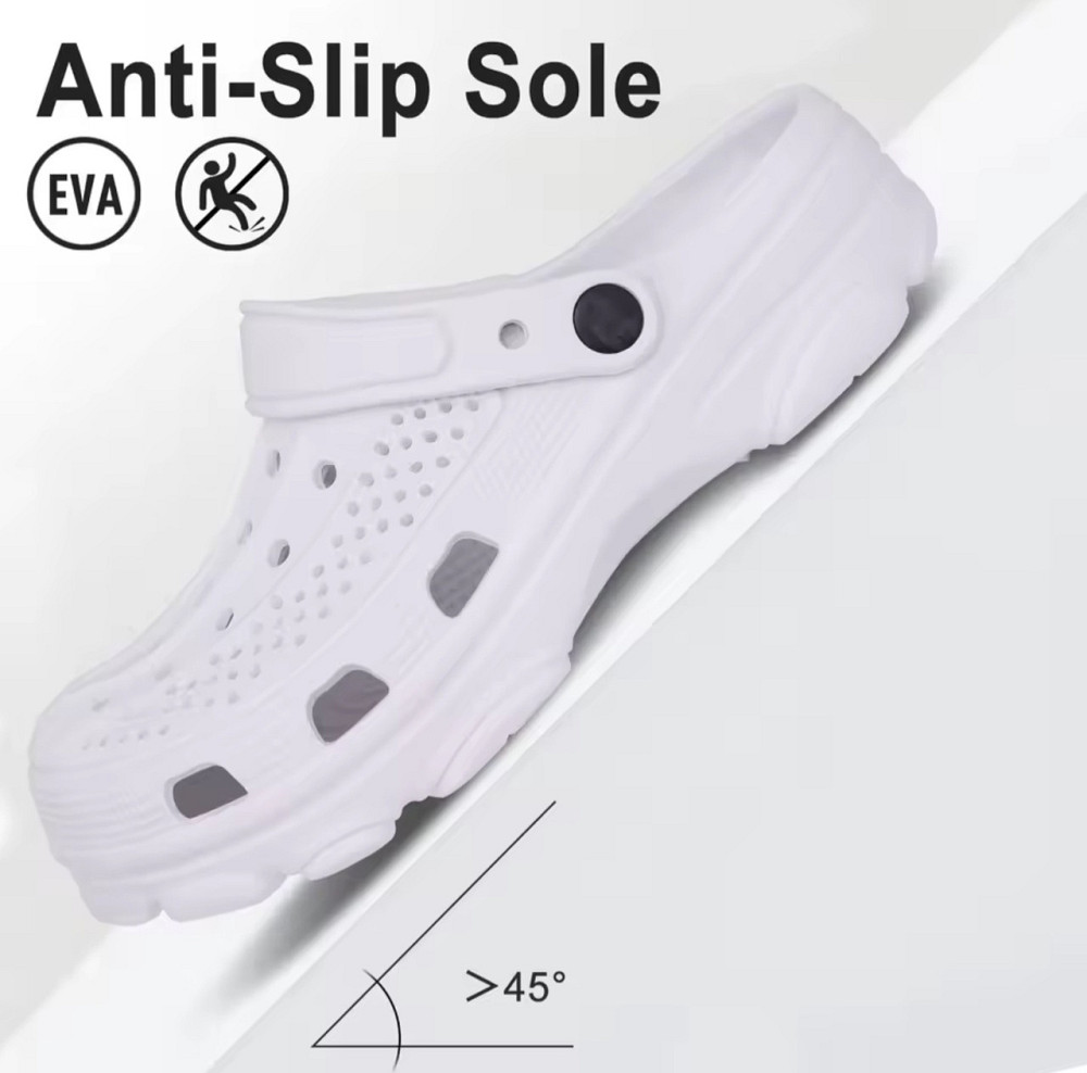 Женские белые кроксы лёгкие эластичные анти скользящие ТМ медецинские Одесса - изображение 15
