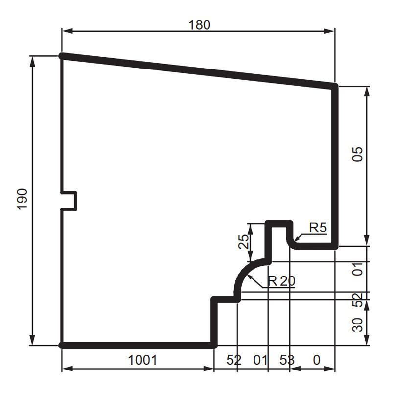 Подоконник фасадный Prestige Decor DC 117 Днепр - изображение 2