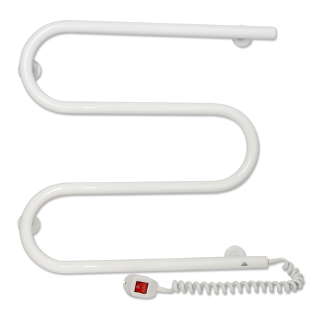 Електричний полотенцесушитель Laris Зебра ЗМІЙОВИК 25 ЧК3 500Х500 Е білий Київ