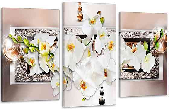 Модульная картина Цветы Абстракция Art-220_3 Киев