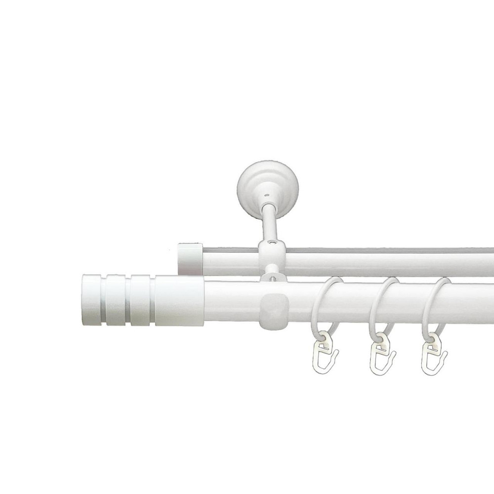 Карниз Orvit Модуло металевий дворядний опозитний гладка \ профільна труба кільце металеве Арктіс 25\19 мм 240 см (00-00027637) Львів - фото 1