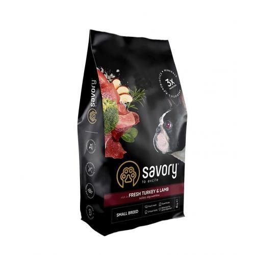 Сухий корм Savory Small для собак малих порід, зі свіжим ягням та індичкою, 8 кг Київ - фото 1