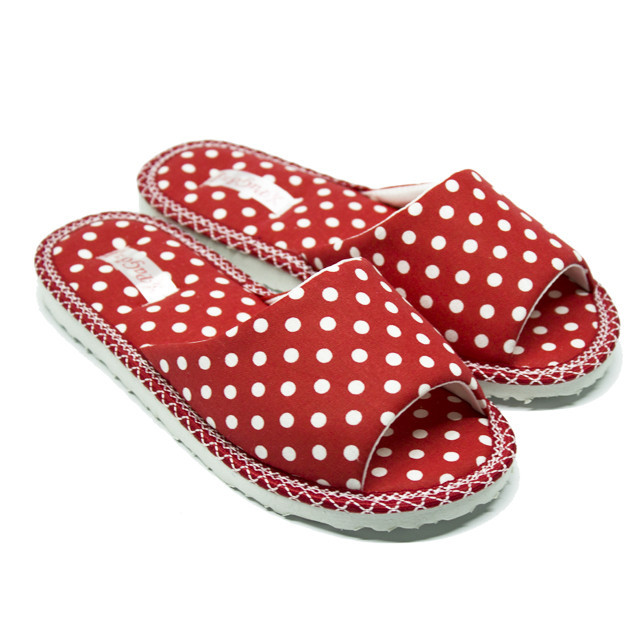 Капці кімнатні жіночі червоні відкриті "Горох" 41 Одеса - фото 1