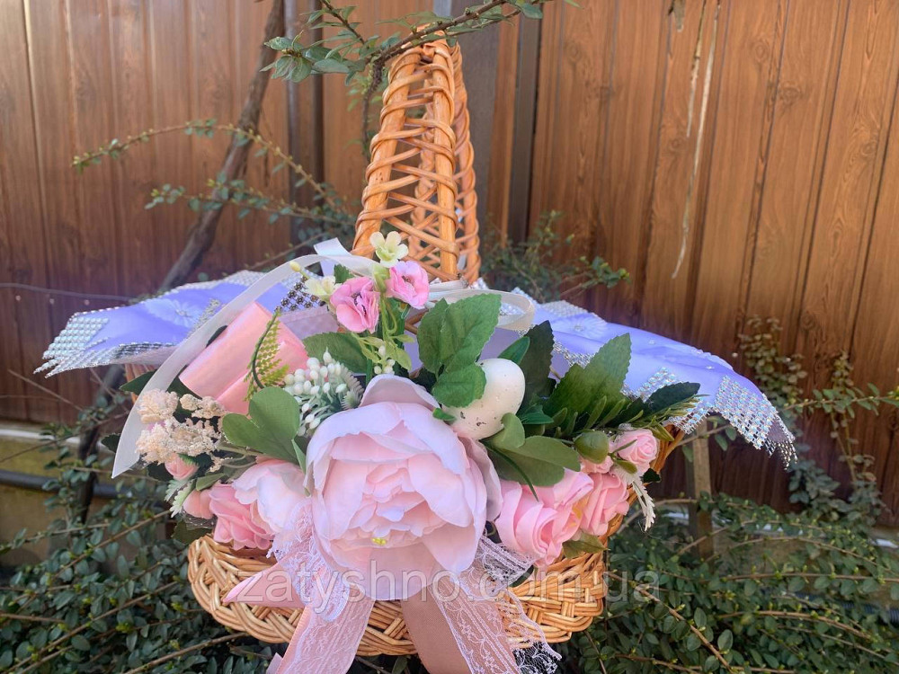 Корзина плетеная на Паску с украшением Киев - изображение 3