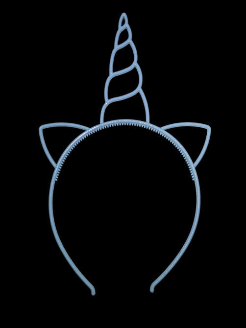 Детский обруч Единорог с ушками 22 на 14 см голубой Киев - изображение 5