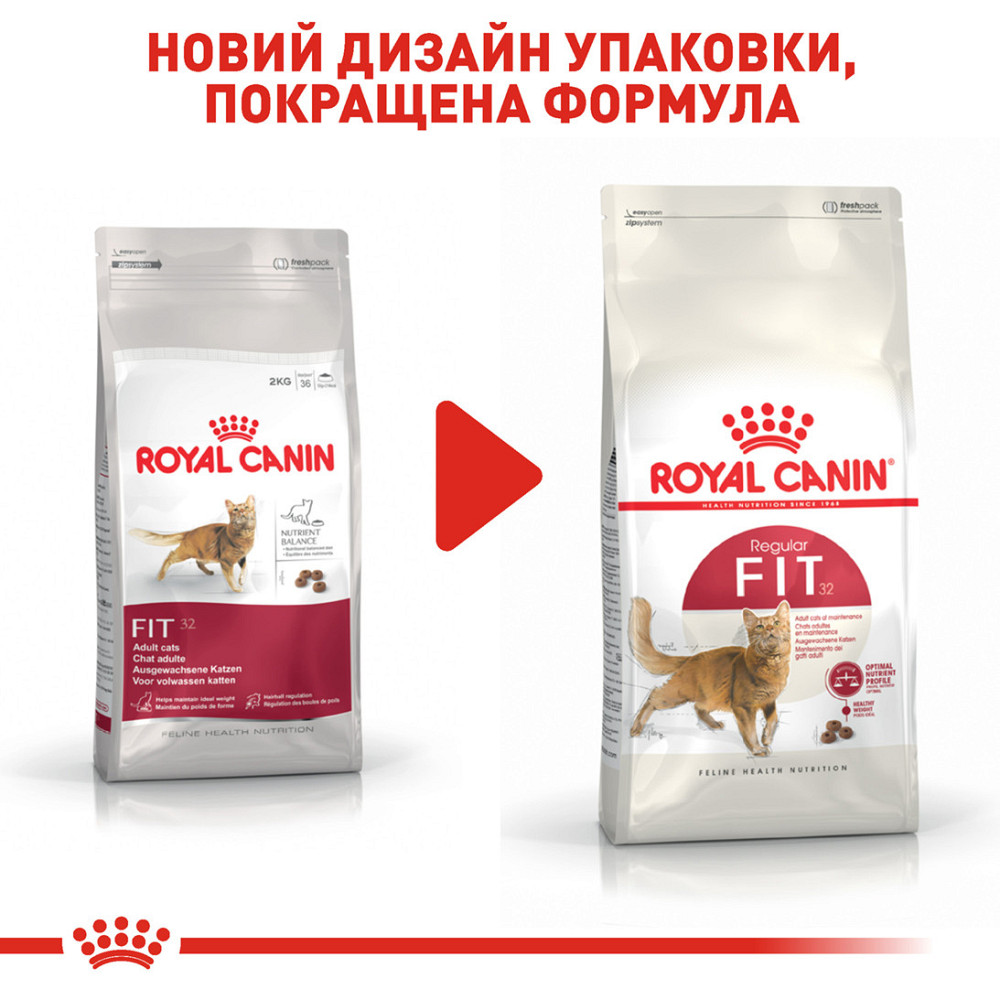Корм для домашніх і вуличних котів ROYAL CANIN FIT 10.0 кг Київ - фото 7