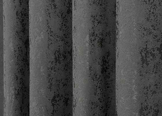 Комплект коротких штор VR-Textil Лен мрамор Pavliani № 1667ш Графитовый 130х170 см 2 шт (35-0306) Киев