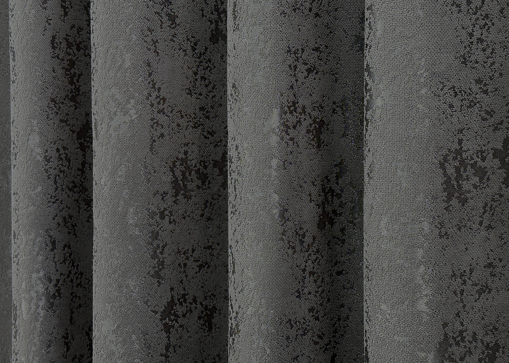 Комплект коротких штор VR-Textil Лен мрамор Pavliani № 1667ш Графитовый 130х170 см 2 шт (35-0306) Киев - изображение 6