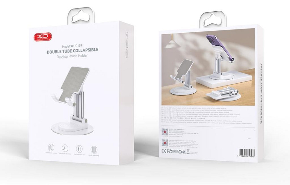 Універсальна підставка для телефону XO C139 White (7109742) Київ - фото 6