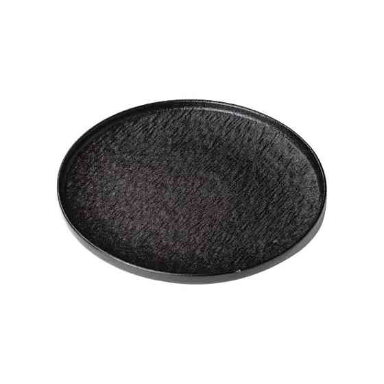 Yiwu Тарілка порцелянова 25 см плоска чорна HP-7-735 Київ