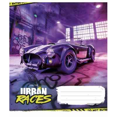 Тетрадь Школярик Time the urban races 48 листов линия (048-3439L) Винница