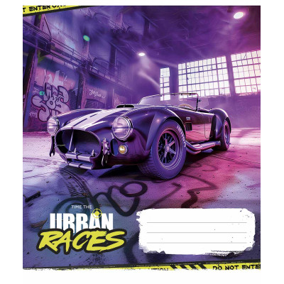 Зошит Школярик Time the urban races 48 аркушів лінія (048-3439L) Вінниця - фото 1