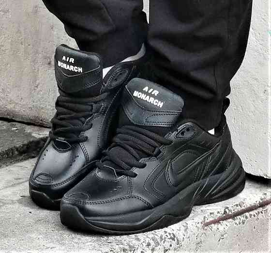 Кросівки Nike Monarch ТЕРМО Чоловічі Чорні Шкіряні Найк (розміри: 41,42,43,44,45,46) Дніпро