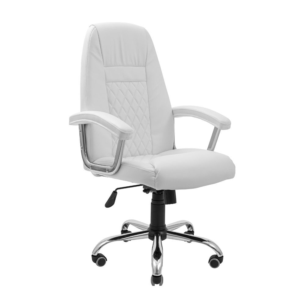 Офісне Крісло Керівника Florence U М3 MultiBlock Хром Білий Київ - фото 1