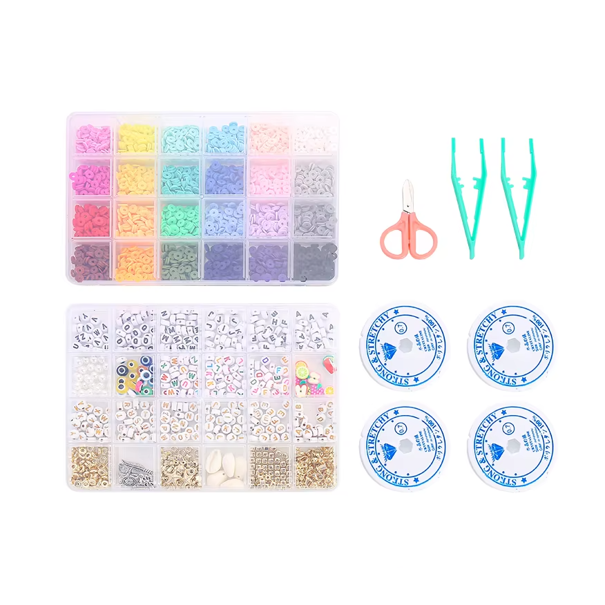 Набор бисера для изготовления бижутерии в пластиковом контейнере, сет №5 Каменец-Подольский - изображение 1