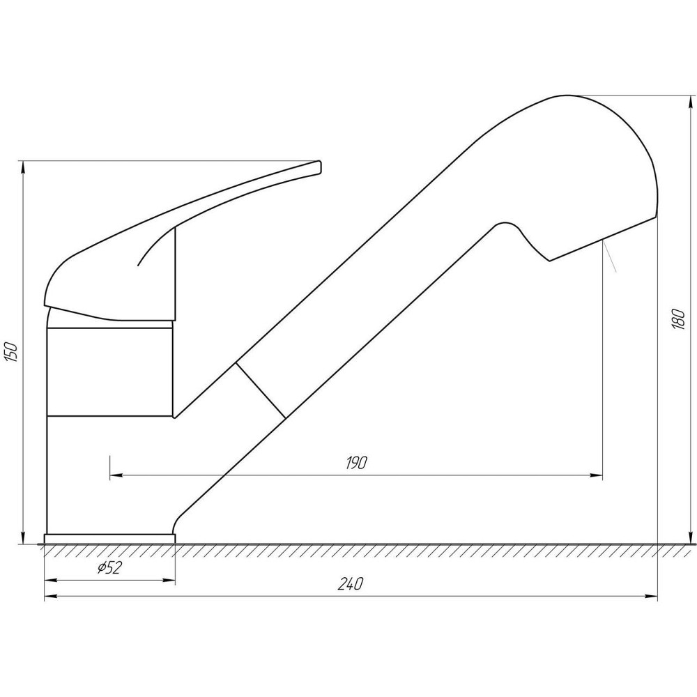 Змішувач для кухні Globus Lux Solly GLSO-0107 (000009291) Київ - фото 5
