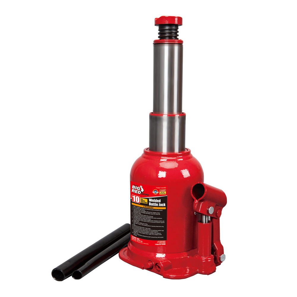 Домкрат пляшковий низькопрофільний двоштоковий 10т 180-430 мм TORIN TH81002X Одеса - фото 1