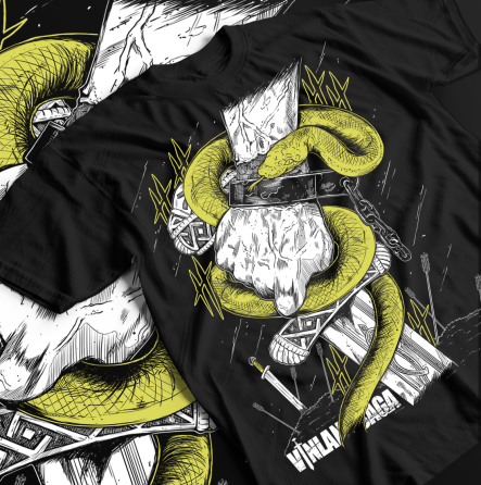 Футболка для мальчика аниме Винланд Сага Аниме Аскеладд оверсайз (рост от 165 до 180 ) Черний AnimeJ0621m Днепр