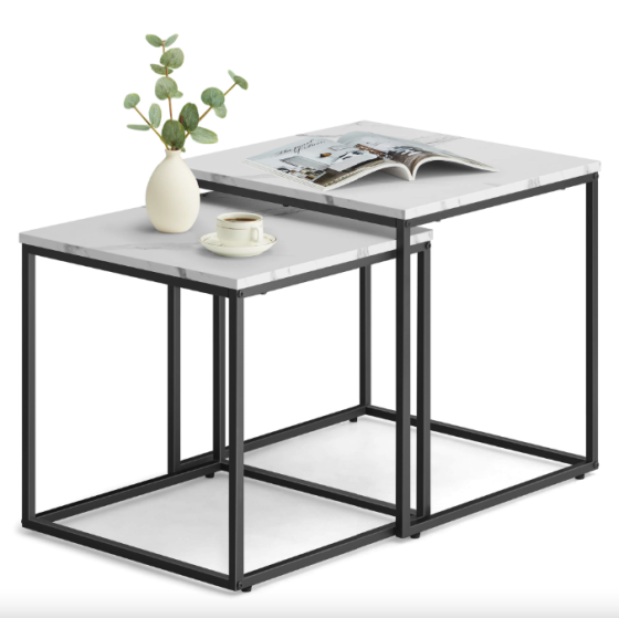 Комплект журнальних столиків Leobert Nika квадратні мармур Київ