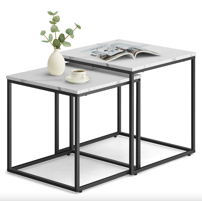 Комплект журнальних столиків Leobert Nika квадратні мармур Київ - фото 6