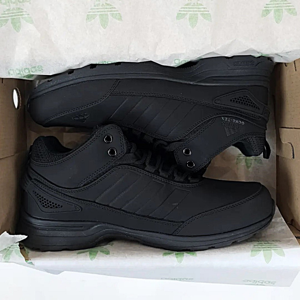 Зимние Мужские Кроссовки с Мехом Adidas GORE-TEX Мужские Черные Кожаные на Меху Адидас Гортекс (размеры: 41,42,43,44,45,46) Днепр - изображение 10