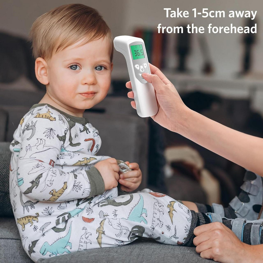 Безконтактний інфрачервоний цифровий термометр SANEWE для дітей та дорослих, з дисплеєм LCD та пам’яттю Київ - фото 7