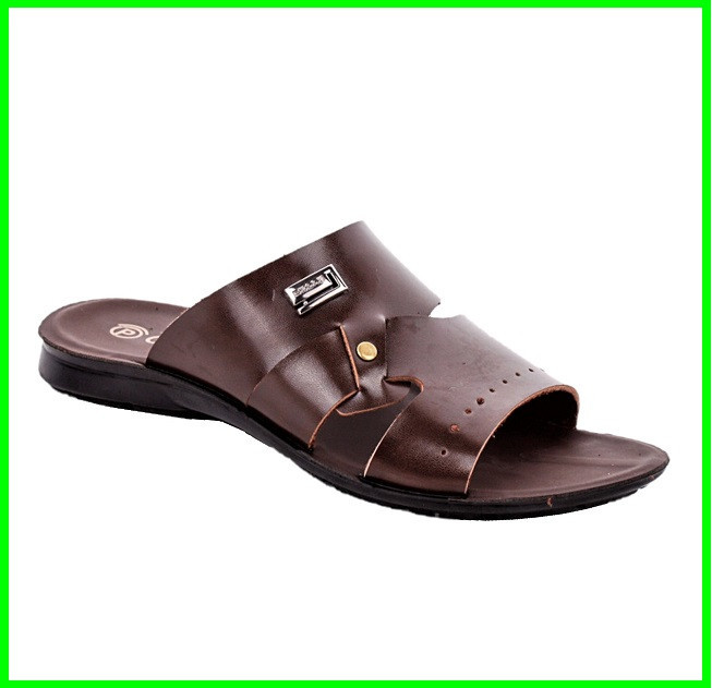 Мужские Шлёпанцы Тапочки Сланцы Коричневые Кожаные (размеры: 41,42,43,44,45) Днепр - изображение 7