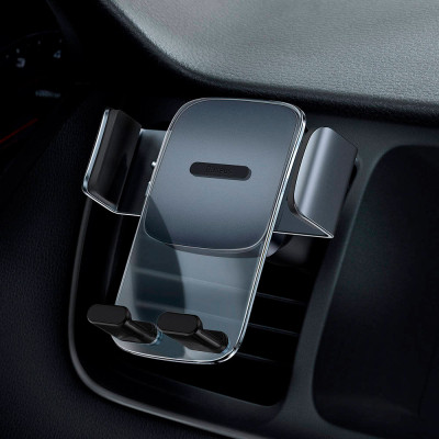 Универсальный автодержатель Baseus Easy Control Clamp Car Mount Holder (A Set) Black (SUYK000001) Винница - изображение 7
