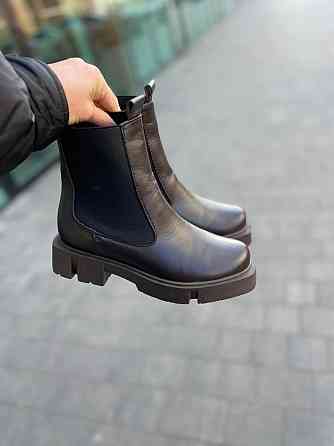 BIZONI Черевики жіночі BIZONI 215/1 коричневі (зима, шкіра натуральна) (5635) 38 Коломия