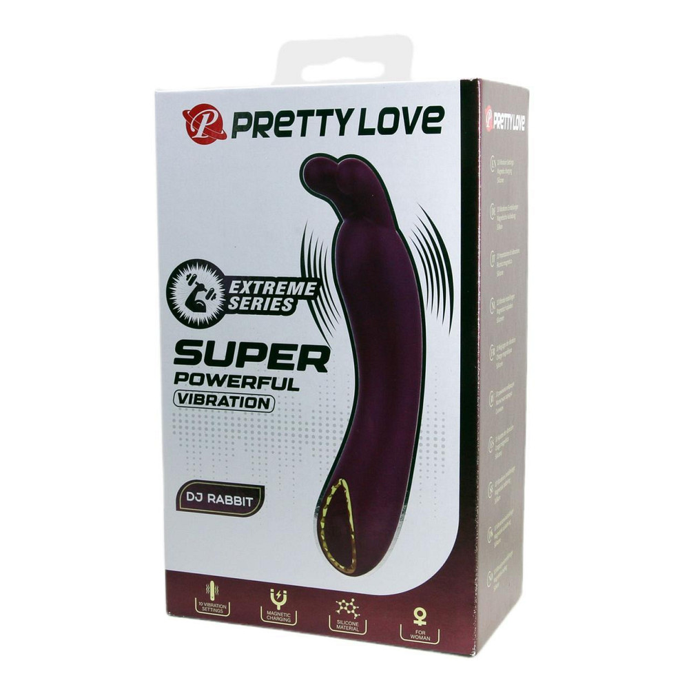 Вибратор для точки G PRETTY LOVE DJ RABBIT с ушками, фиолетовый, 13.9 х 2.7 см Sex Aura Киев - изображение 8