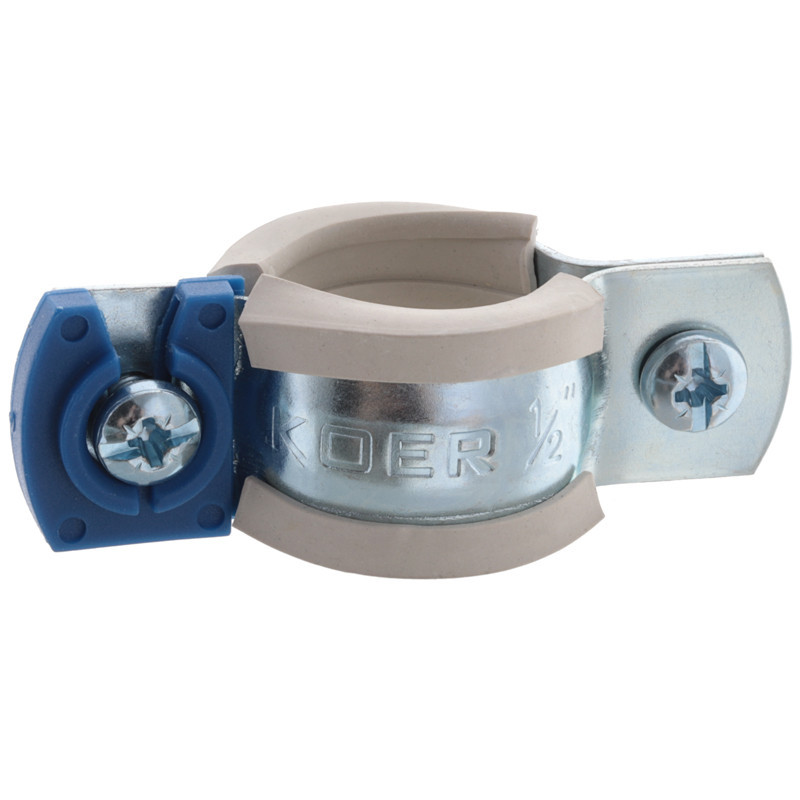 Хомут трубний оцинкований Koer KCB.10.G 1/2" (20-25) сірий (KR2784) Київ - фото 3