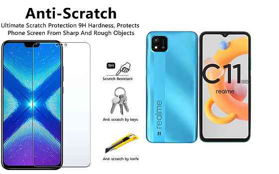 Защитное стекло NeoGlass для realme C11 2021 – ультрапрозрачное и устойчивое Киев