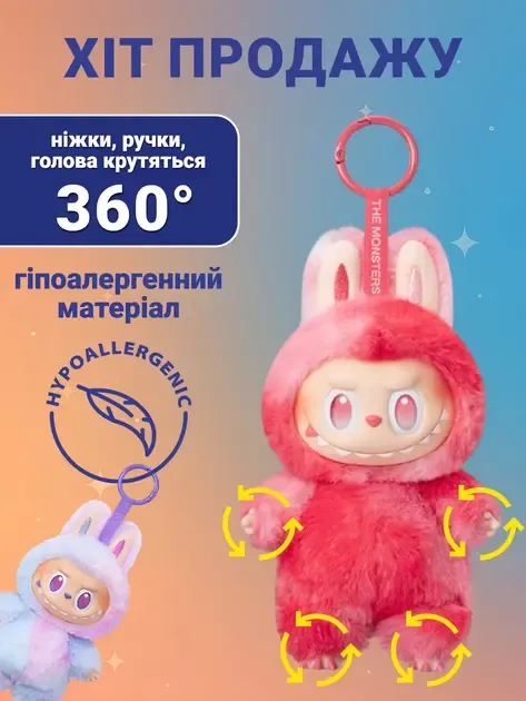 Игрушка-сюрприз Big into Energy Плюшевый брелок 2025 The Monsters 3 Коломыя - изображение 7