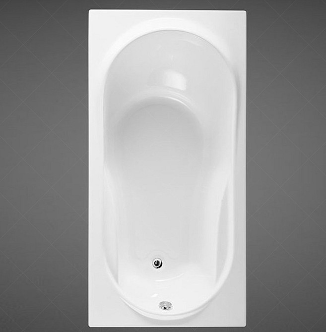 Прямокутна акрилова ванна Rak Ceramics Star (430x1800x900 мм) Біла Київ - фото 2