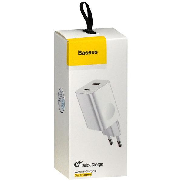 Зарядний пристрій Baseus 1USB QC3.0 12V Білий Київ - фото 2