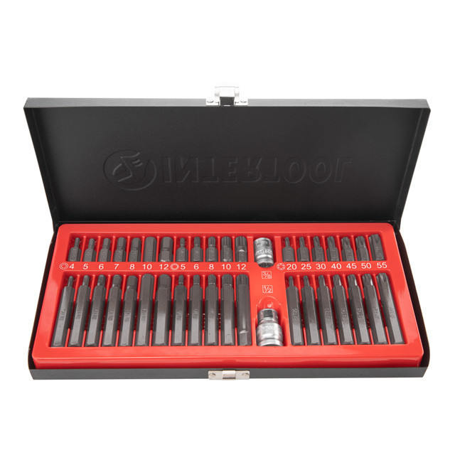 Набір зірок і шестигранників STORM, S2, 40 од. (TORX, HEX, SPLINE) INTERTOOL ET-8041 Київ - фото 9