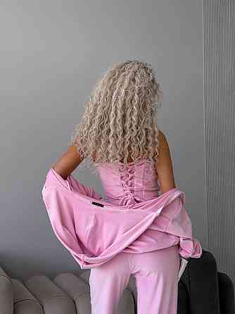 Жіночий велюровий комплект трійка Харків