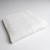 Рушник банний махровий з велюровим бордюром GM Textile 100х150см 500г/м2 (Білий)