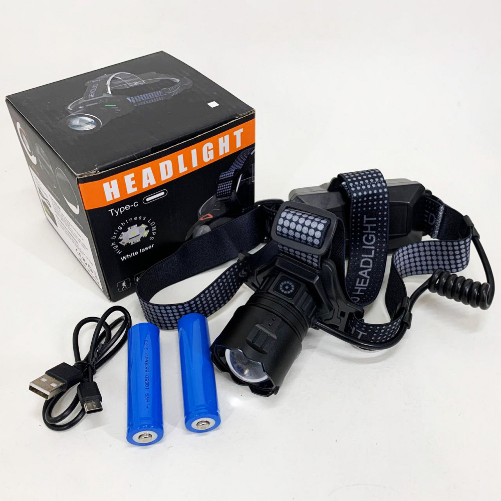 Ліхтар налобний 8505 WHITE LASER LED PM10-4TG (White+Yellow+Blue+Red) 2x18650 JA-23 Львів - фото 6