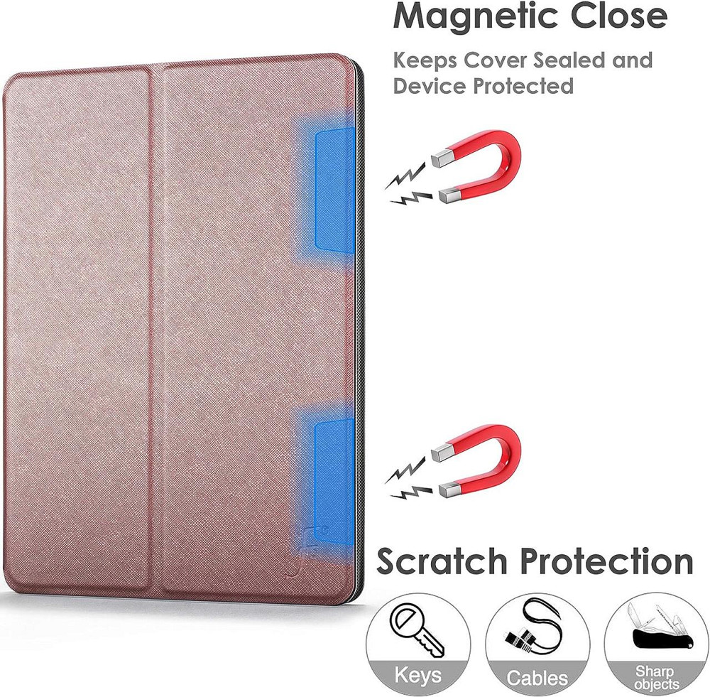 Противоударный чехол-книжка Fc на Samsung Galaxy Tab S7 Plus (T970/975) RoseGold Днепр - изображение 7