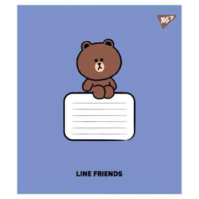 Зошит Yes Line Friends Stylish А5 12 аркушів коса лінія (767647) Вінниця
